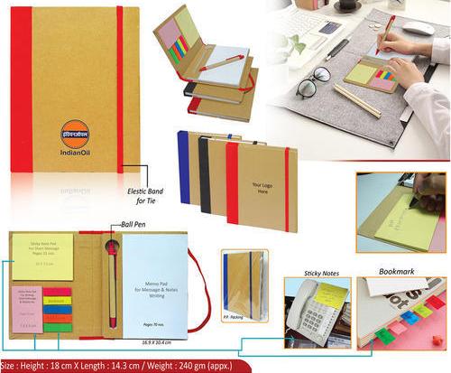Eco Sticky Note Pad with Ball Pen