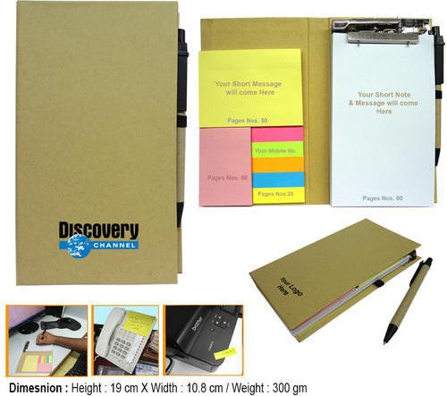 Eco Sticky Note Pad with Ball Pen 