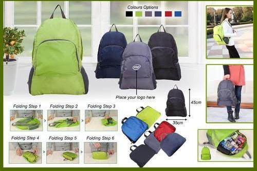 Nylon Backpack Fordable Bag 