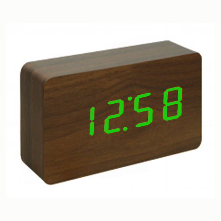 Led Wooden Alarm Clock