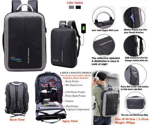 Fashionable Smart Leisure Anti Theft Laptop Bag 