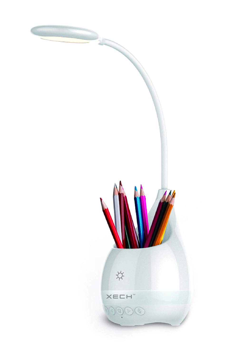 LED Desk Lamp Speaker Pen Stand