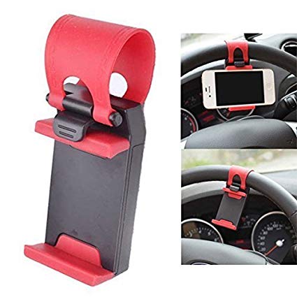 Car Steering Wheel Mobile Phone Socket Holder 